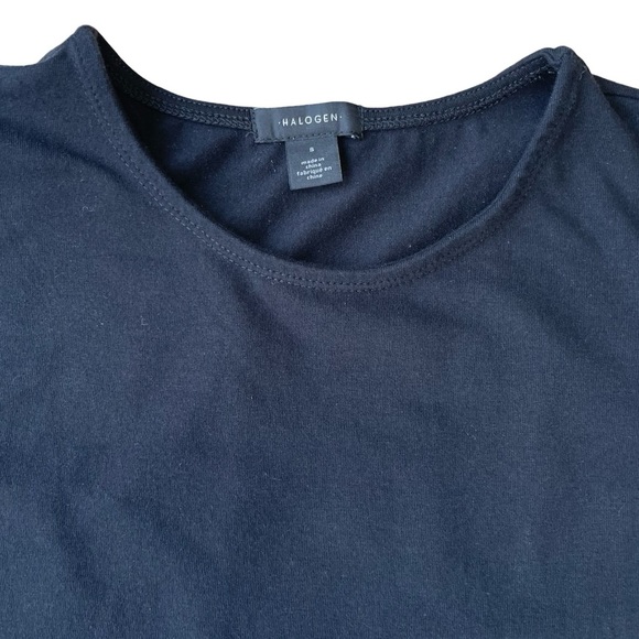 Halogen Black Crew Neck Tank Top - Classic Essential - Size Small - Picture 4 of 10